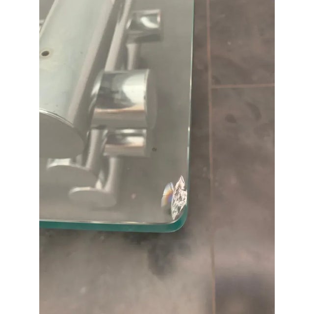 Steel and Glass Coffee Table, 1970s For Sale - Image 12 of 13