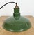 Industrial British Green Enamel Factory Pendant Lamp, 1960s For Sale - Image 13 of 17