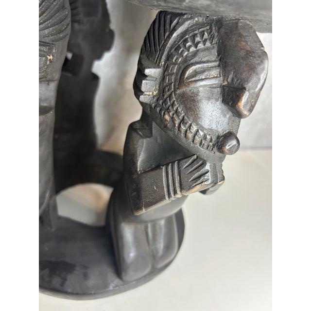 Boho Chic Baga Carved Stool Nimba Figures, 2010s For Sale - Image 3 of 7