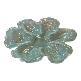 Gump’s Dew Drop Glass Bowl, Signed For Sale