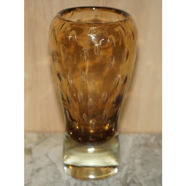 Decorative Glass Vase with Air Bubble Design For Sale - Image 11 of 18