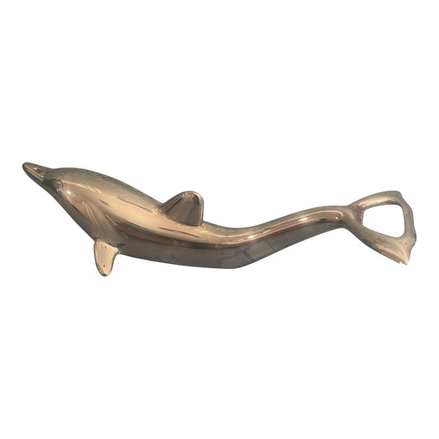 1960’s Silver Plate Dolphin Bottle Opener For Sale