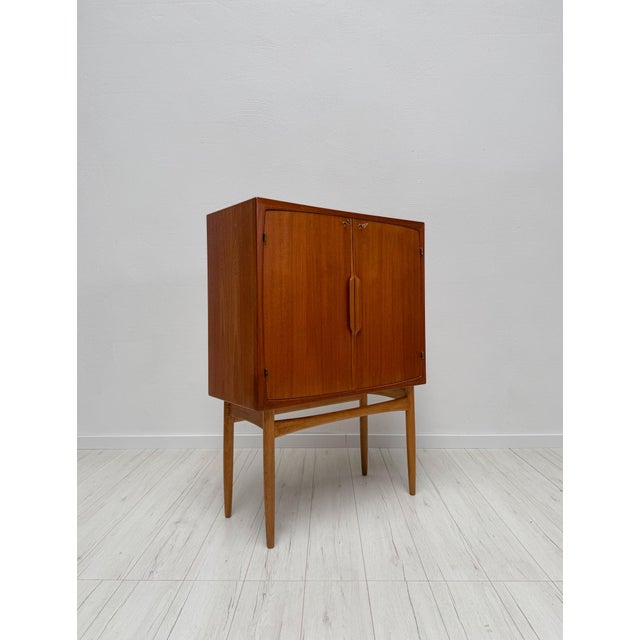 Vintage Teak Bacchus Bar Cabinet by Torbjørn Afdal for Mellemstrands Trevareindustri AS, Norway, 1960s For Sale - Image 12 of 12