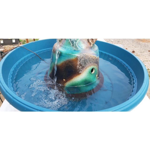 Earthenware Fountain Dolphin from Vallauris, 1950 For Sale - Image 6 of 14