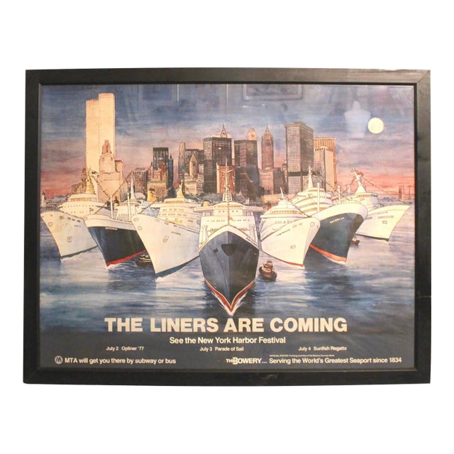 Letizia Pitigliani (1935-2012) 1977 New York Harbor Festival Poster For Sale