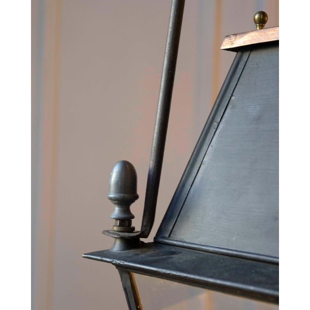 Mid 20th Century French Copper and Iron Lantern with Star Motifs For Sale In Atlanta - Image 6 of 9