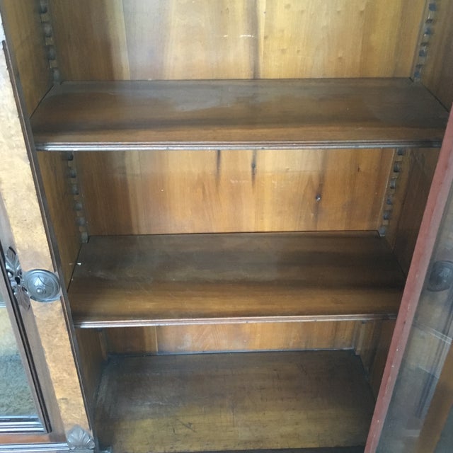 Brown 19th Century Victorian Bookcase/Display Cabinet For Sale - Image 8 of 13