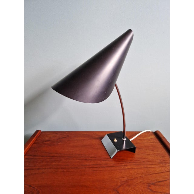 Desk Lamp in Chromed Metal and Black Lacquer by Josef Hurka for Napako, 1950 For Sale - Image 15 of 15