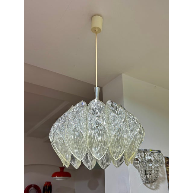Brutalist Acrylic Pendant in the style of Kalmar, Austria, 1960s For Sale - Image 4 of 11