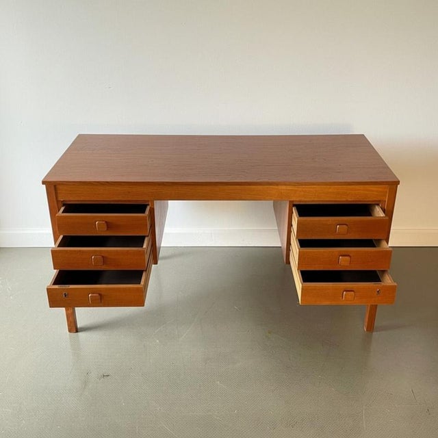 Mid-Century Danish Teak Desk For Sale - Image 6 of 10