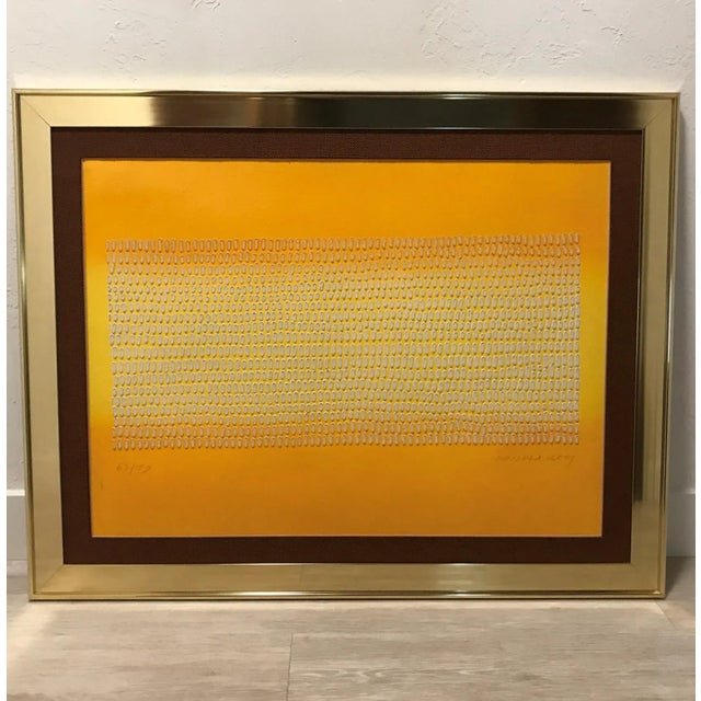 Paul Maxwell Op Art Dimensional Cast Paper Artwork, 1980s For Sale - Image 10 of 10