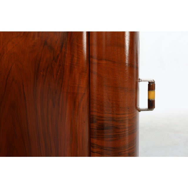 Art Deco Nightstands in Walnut, Italy, 1920s, Set of 2 For Sale - Image 15 of 18