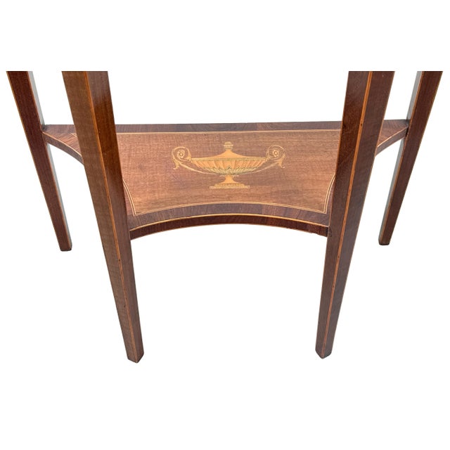 Small Demi Lune Side Table from Edwards & Roberts, 1890 For Sale - Image 4 of 14