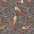 Schumacher Koi Fish Fabric In Midnight For Sale