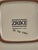 Late 20th Century Zrike on the Farm Italy Hand Painted Square Turkey Dish For Sale - Image 6 of 7