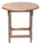 Antique English Barley-Twist Side Table With Scalloped Top, C. 1900 For Sale