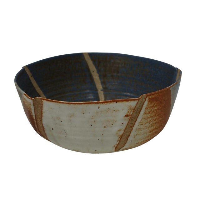 Mid 20th Century Studio Art Pottery Bowl, Signed For Sale - Image 5 of 12