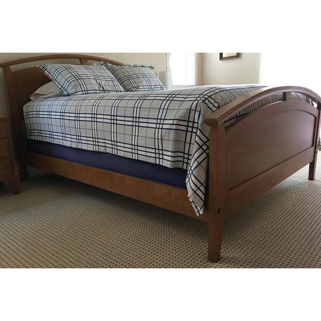Ethan Allen Elements Arched Panel Queen Bed Chairish