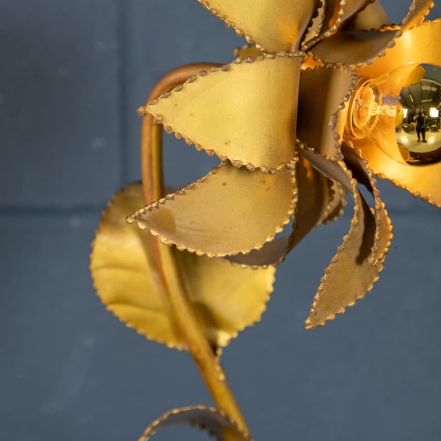 Vintage 20th Century French Floral Table Lamps from Maison Jansen, 1970s, Set of 2 For Sale - Image 13 of 18