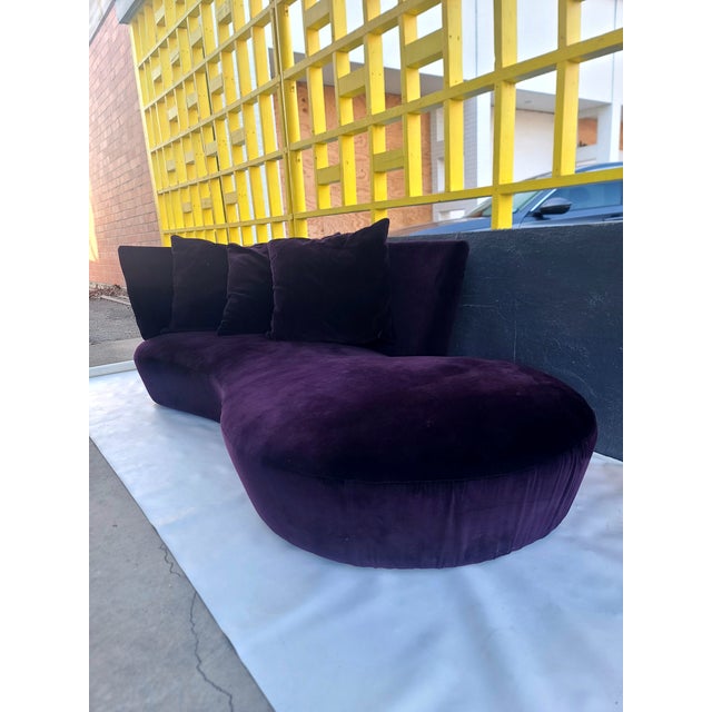 Vladimir Kagan Mohair Cloud Sofa For Sale In San Antonio - Image 6 of 13