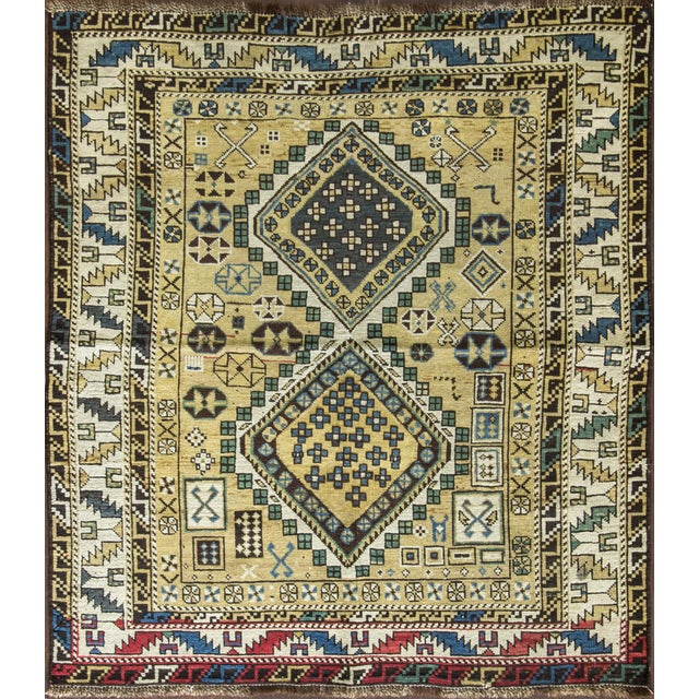 Late 19th Century Shirvan Caucasian Oriental Rug-4' X 4'6