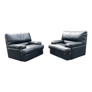 1980s Vintage Roche Bobois Club Chairs- a Pair For Sale