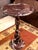 Not Yet Made - Made To Order Red Marble Pedestal Side Table | Handcrafted Round Accent Table | Elegant Stone End Table For Sale - Image 5 of 7
