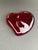 Vintage red heart glass paperweight by Elsa Peretti for Tiffany & Co. Etched signature and Tiffany label on the underside....