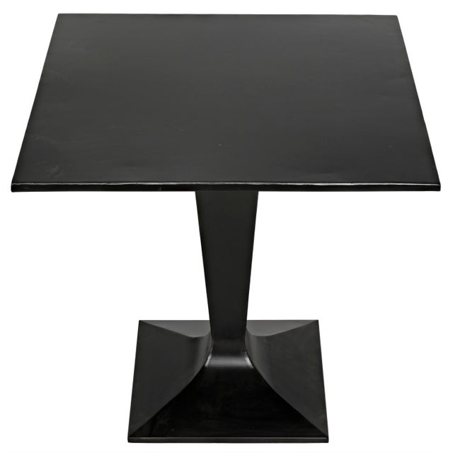 Noir NOIR Anoil Bistro Table in Black Metal For Sale - Image 4 of 5