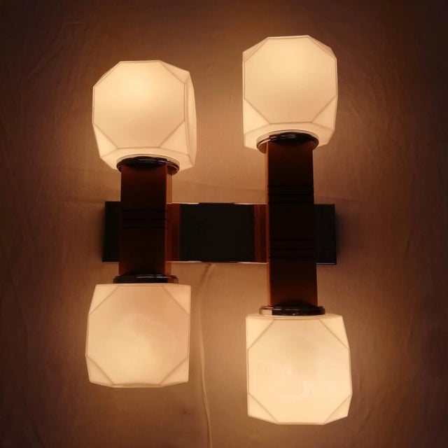 Wall Light by Gaetano Sciolari, Italy, 1970s, in Very Good conditions. Designed 1970 to 1979 This piece is attributed to...