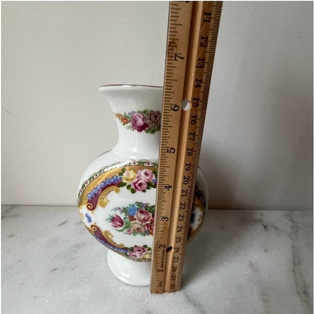 Vintage French Limoges Porcelain Vase Depos For Sale In Greensboro - Image 6 of 8