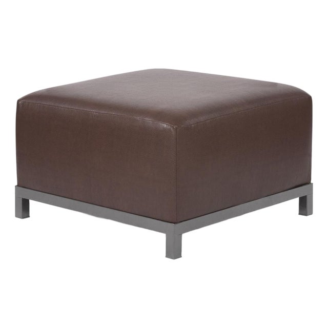 Axis Ottoman Avanti Pecan Titanium Frame For Sale