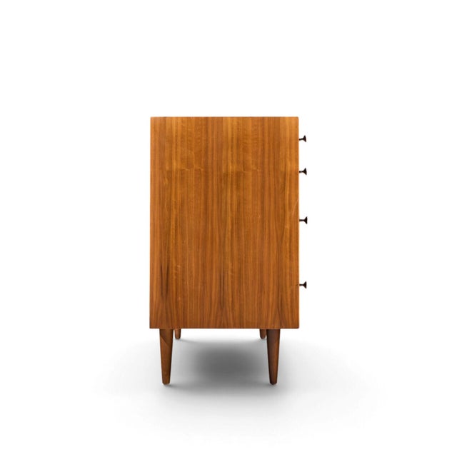 Glenn of California Robert Baron for Glenn of California Mid Century Walnut Lowboy Dresser For Sale - Image 4 of 9