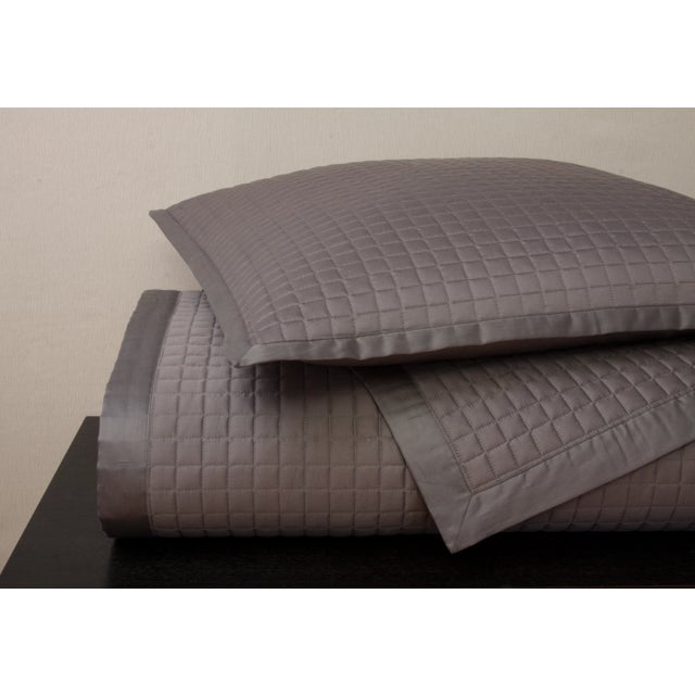 Coleman King Cotton Coverlet Set, Storm, 4 Pieces For Sale - Image 9 of 9