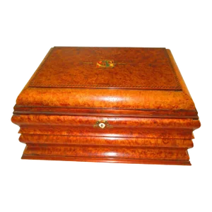 Early 20th Century English Regency Walnut Travelling Lap Desk Box With Secret Compartments