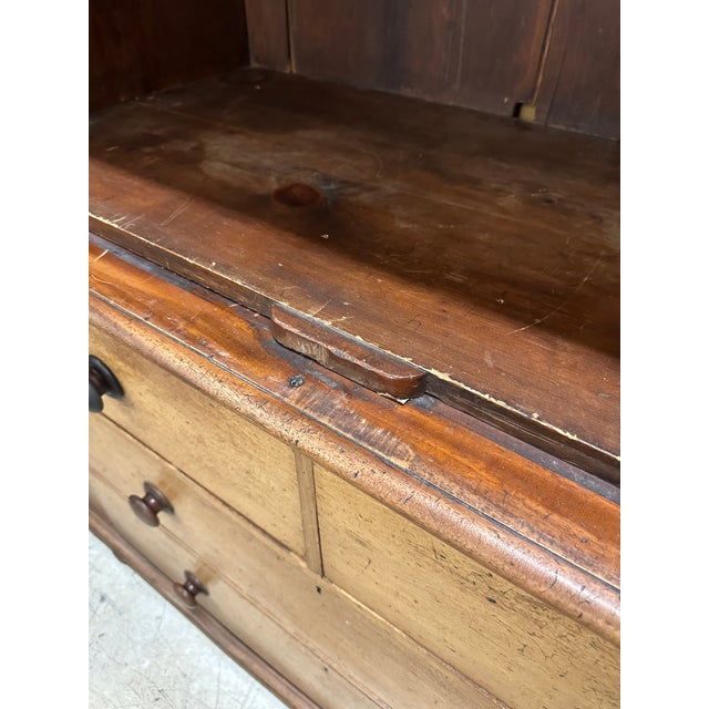 Wood 1830 Monumental Housekeeper’s Cupboard. Quarter-Sawn European White Oak For Sale - Image 7 of 12