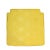 Yellow Chinese Oriental Golden Yellow Silk Fabric Square Seat Cushion Pad For Sale - Image 8 of 8