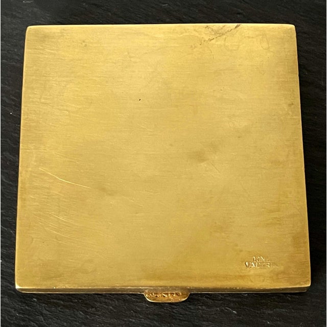 Gilded Bronze Box with Poem by French Art Jeweler Line Vautrin For Sale In Atlanta - Image 6 of 10