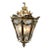 1970 French Louis XVI Gold Bronze Glass Lantern Chandelier For Sale