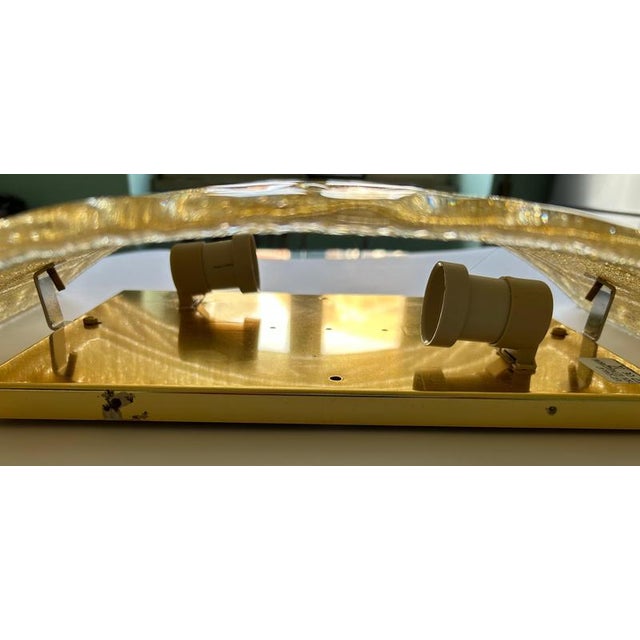 Golden Murano Glass Wall Lights, 1990s, Set of 2 For Sale - Image 9 of 14