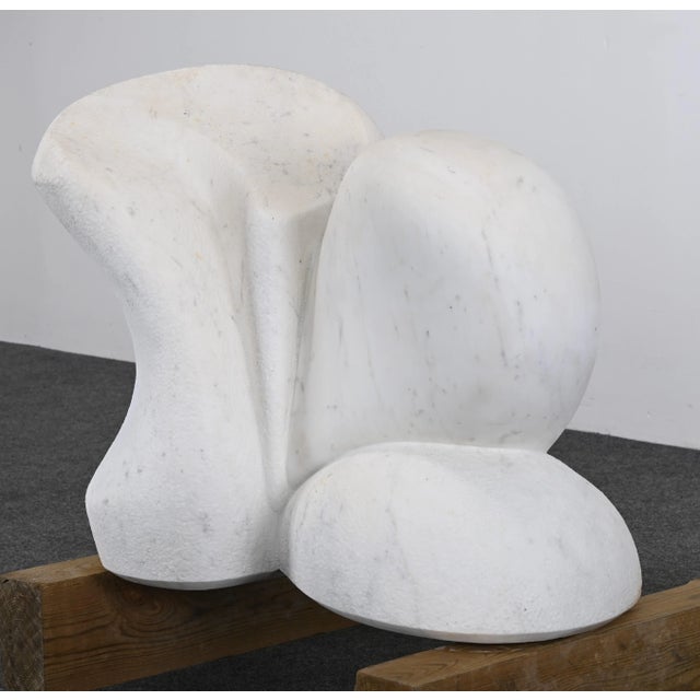 Monumental Arturo Di Modica Carrara Marble Abstract Sculpture (1941-2021) For Sale - Image 9 of 12