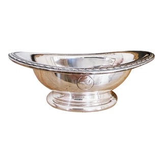 1929 Silver Plated Bowl From Delmonicos New York For Sale