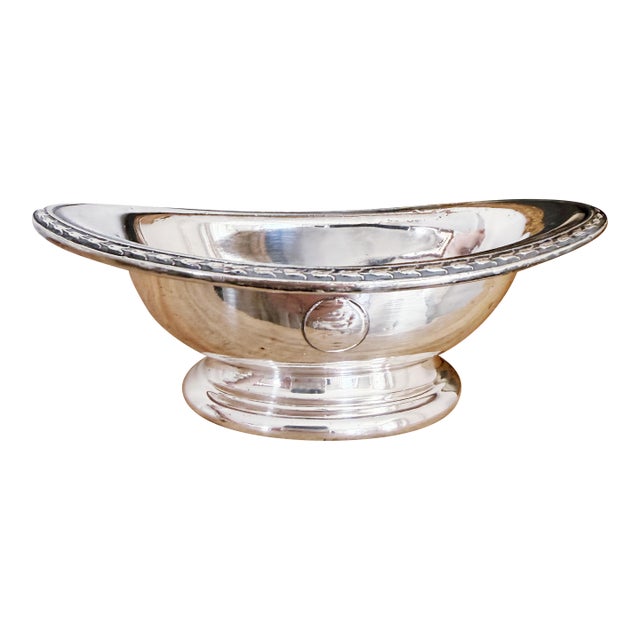 1929 Silver Plated Bowl From Delmonicos New York For Sale