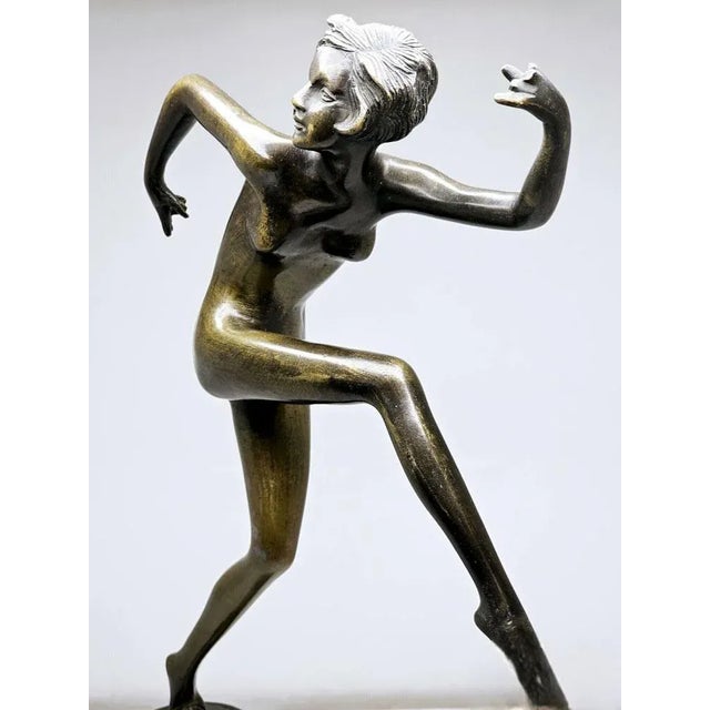 Bronze Dancing Women Figure, 1920s For Sale - Image 4 of 8