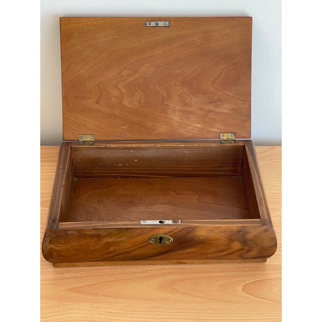 Antique Art Deco Walnut Root Box For Sale - Image 4 of 4