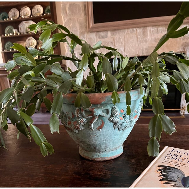 Vintage French Anduze Terra Cotta Planter For Sale - Image 11 of 15