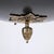 1940s Empire-Style Chandelier in Sheet Metal and Brass, 1940s For Sale - Image 5 of 7