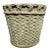 Mid 20th Century French Mid Century Cast Stone Woven Basket Planters - Set of 2 For Sale - Image 5 of 7