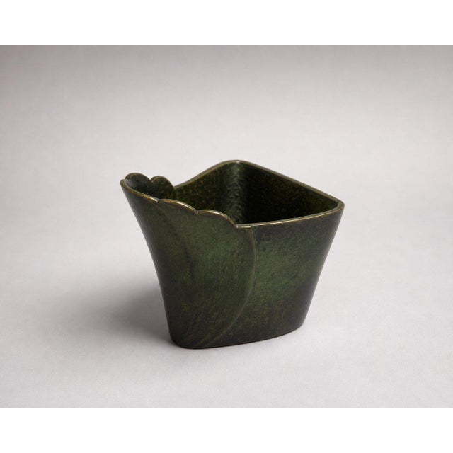Gold Swedish Grace Bronze Desk from GAB Guldmedsaktiebolaget, 1930s, Set of 5 For Sale - Image 8 of 9