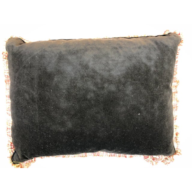 Vintage Santa With Children Needlepoint Pillow For Sale In Los Angeles - Image 6 of 8